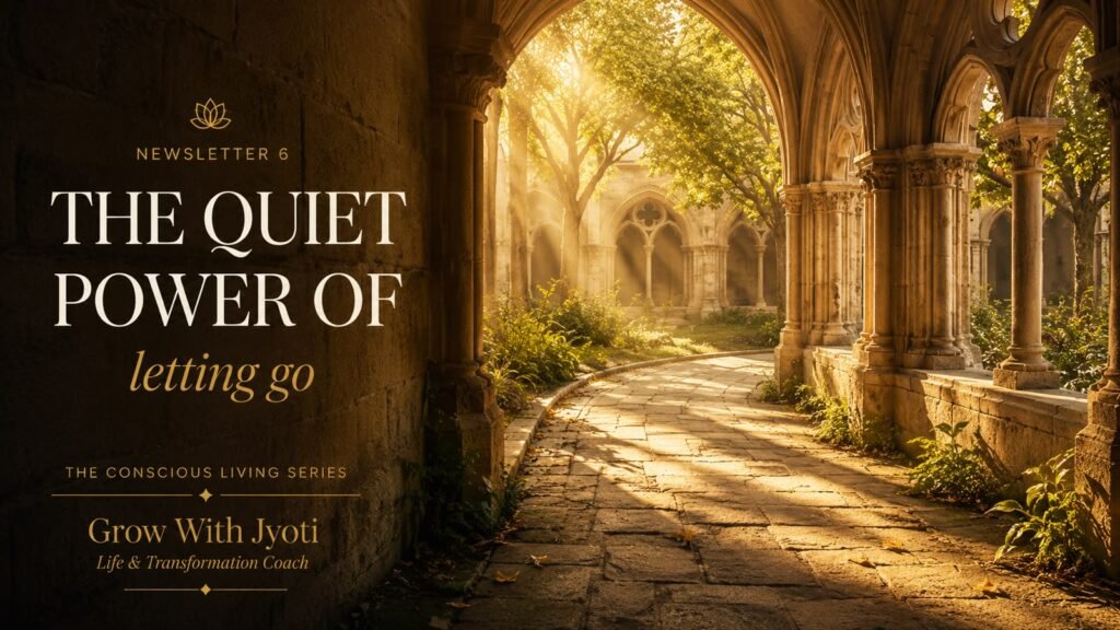 The Quiet Power of Letting Go - Part 6 of The Conscious Living Series